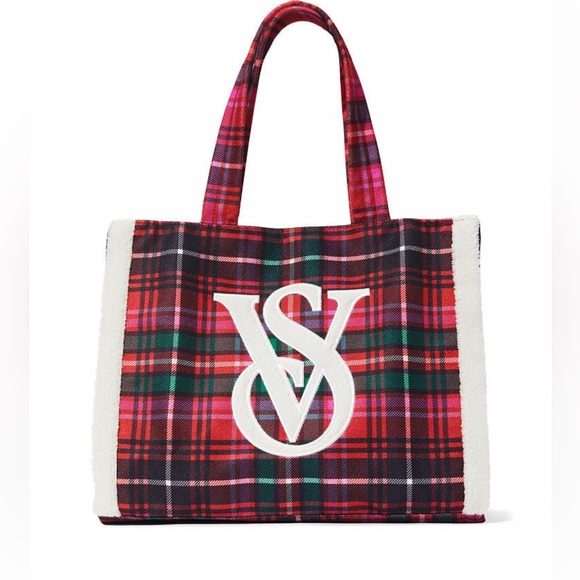 Victoria Secret plaid tote - Picture 3 of 11